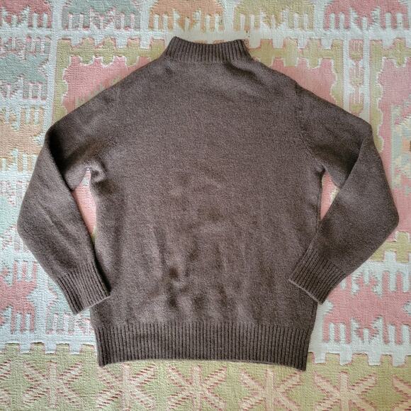 Jenni Kayne Oversized Cotton Alpaca Wool Sweater Size XXS Cedar Brown - Picture 3 of 6